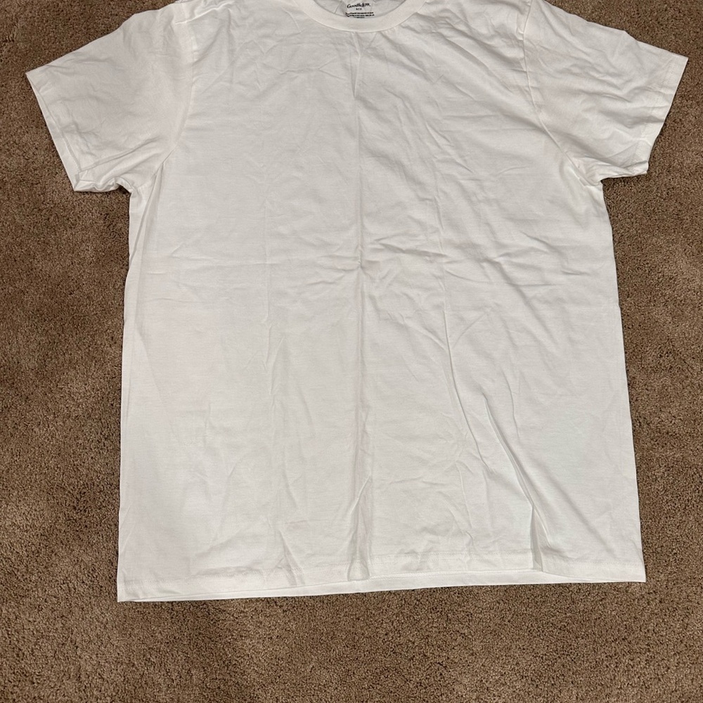 Goodfellow & Co Crisp White Short Sleeve Tee 100% Cotton NWOT